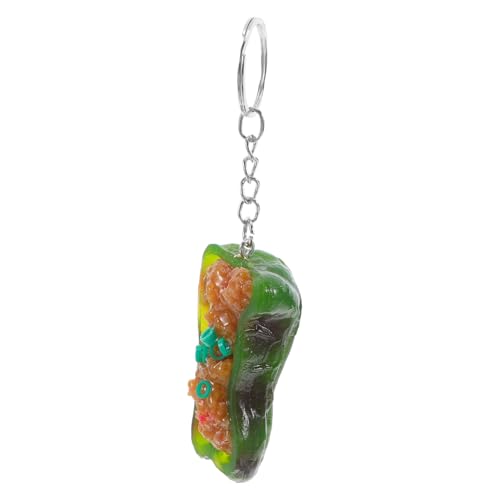 Ciieeo Anhänger Rucksackkette simulierter Lebensmittelschlüsselbund Lustiger Schlüsselbund Ästhetischer Schlüsselbund Taschenschlüsselkette Rucksackschlüsselkette PVC von Ciieeo