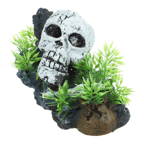 Ciieeo Aquarium Dekoration Skull Head Statue Resin Ornament für Fischtanks Sicher für Fische Pflegeleicht für Aquarien und Teiche Bietet Versteckmöglichkeiten und Mystische Ciieeo Aquarium Dekoration Skull Head Statue Resin Ornament für Fischtanks Sicher für Fische Pflegeleicht für Aquarien und Teiche Bietet Versteckmöglichkeiten und Mystische von Ciieeo