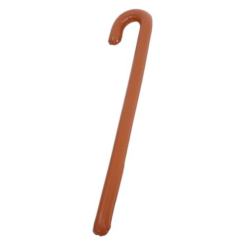 Ciieeo Cane Prop Aufblasbarer Spazierstock 78cm Kaffeefarbe Spazierstöcke Aufblasspielzeug Partyzubehör von Ciieeo