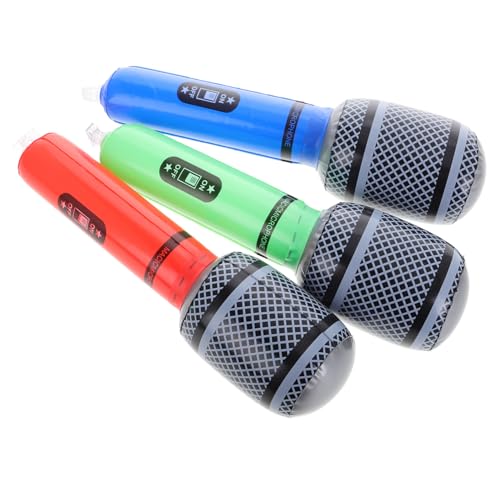 Ciieeo Aufblasbares Leichtes für Bühnenauftritte und Partys Realistisches Rock mikrofon für Musikalische Partydekoration und Rollenspiele Ciieeo Aufblasbares Leichtes für Bühnenauftritte und Partys Realistisches Rock mikrofon für Musikalische Partydekoration und Rollenspiele von Ciieeo