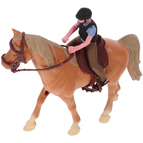 Ciieeo Bauernhof Modell Pferdefigur aus Kunststoff Realistisches Schreibtischdekoration Interaktives Spielzeug für Kinder Kleiner Farm Simulation für Rollenspiele und Kreative Gestaltung von Ciieeo