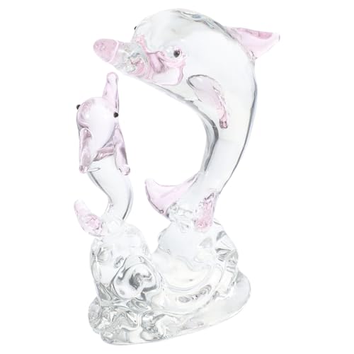 Ciieeo Exquisite Delfinfigur Aus Kristallglas – Dekoration Für Das Home Office Stilvolles Und Künstlerisches Ornament von Ciieeo