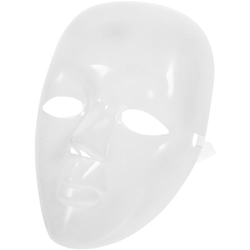 Ciieeo Diy-Vollgesichtsmasken Schlichte Weiße Maske Blanko Bemalbare Maske Mardi-Gras-Masken Maskerade-Masken Bastelmaske Weiße Mache-Maske Kostüm Für Diy-Projekte von Ciieeo