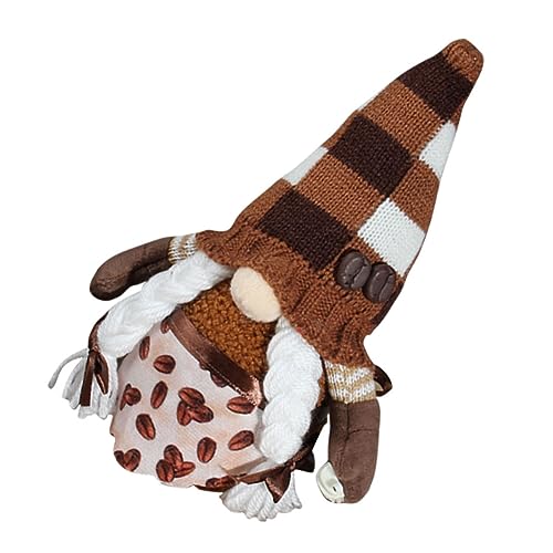 Ciieeo Stehend Kaffee Puppe Spielzeug Tabletop Ornament Zwerg Decor Zwerg Puppe GNOME von Ciieeo