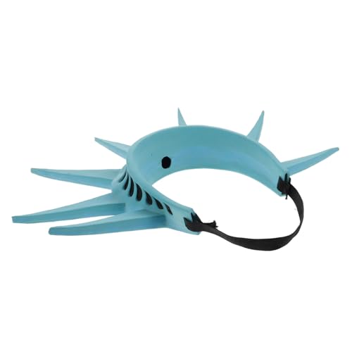 Ciieeo Freiheitsstatue mit Stacheln, Stirnband und Taschenlampe, patriotisches Kostümzubehör für Halloween-Partys und Cosplay-Events, leichte Damen-Liberty-Kopfbedeckung für Nationalfeiertage von Ciieeo