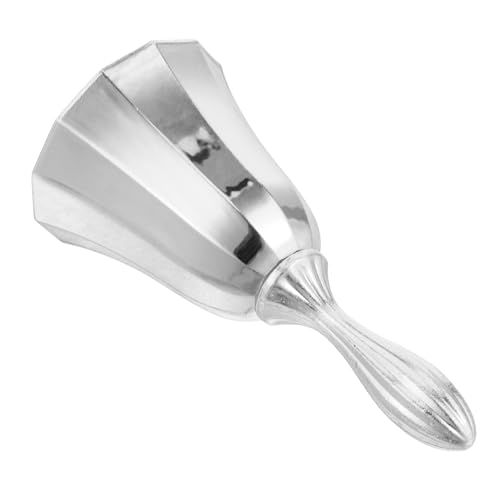 Ciieeo Gerichtsglocke Europäischer Stil Empfangsglocke Glockenanhänger Restaurantzubehör Hotelservice-klingel Klingglöckchen Handrufglocke Handglocke Zinklegierung Silver von Ciieeo