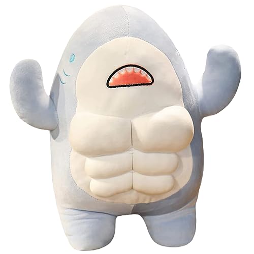 Ciieeo Hai Puppe Bequemes Stofftier für Süßes Dekorationsspielzeug Kuscheltier und Einschlafhilfe mit Muskulösem Design Sofa Bett Ciieeo Hai Puppe Bequemes Stofftier für Süßes Dekorationsspielzeug Kuscheltier und Einschlafhilfe mit Muskulösem Design Sofa Bett von Ciieeo