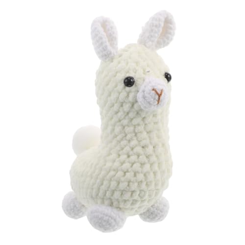 Ciieeo Handgefertigter Gehäkelter Alpaka-anhänger Leichtes DIY Rucksack-Accessoire Einzigartiges Handgestricktes Kuscheltier Vielseitiger Hänge-schmuck für Schlüsselbund und Dekoration von Ciieeo