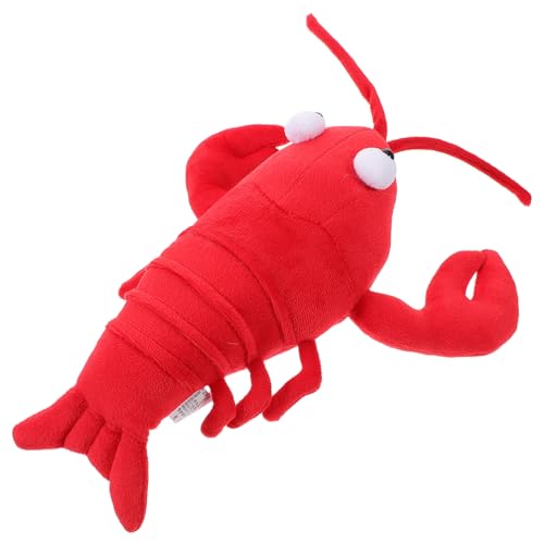 Ciieeo Hummerpuppe Krabben-streichspielzeug Gefüllte Puppe Für Hummerkissen Hummer Figur Gefälschter Hummer Halloween-partygeschenke Hummer Flauschige Rot Stoff von Ciieeo