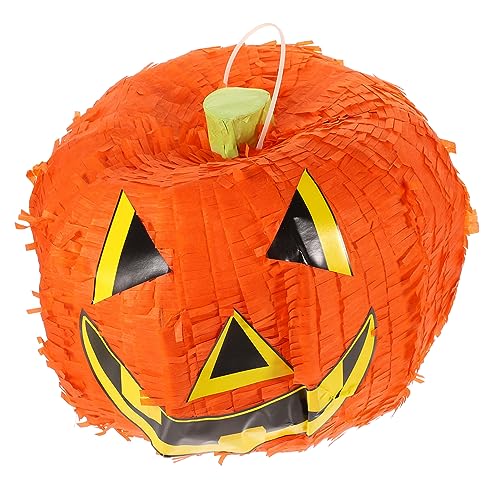 Ciieeo Kürbis-Partydekorationen dekorative Piñata Halloween -Dekorationen Jack-O-Lantern-Pinata Kürbis- Schüttgut gefüllt Partyzubehör Halloween-Pinata- Papier von Ciieeo