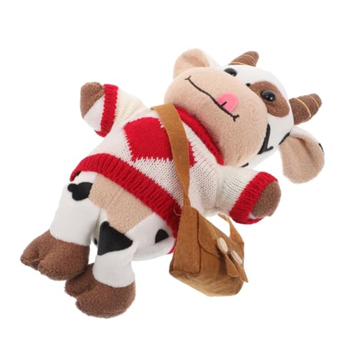 Ciieeo Kuhpuppe Große Stofftierkuh Kuhfiguren Kuhskulptur Kuh Stofftier Groß Kuscheltiere Kuhstopftier Mini-Kuh-stofftier Kuh Spielzeugkühe Kuscheltier Kuh Gefüllte Kühe Plüsch von Ciieeo