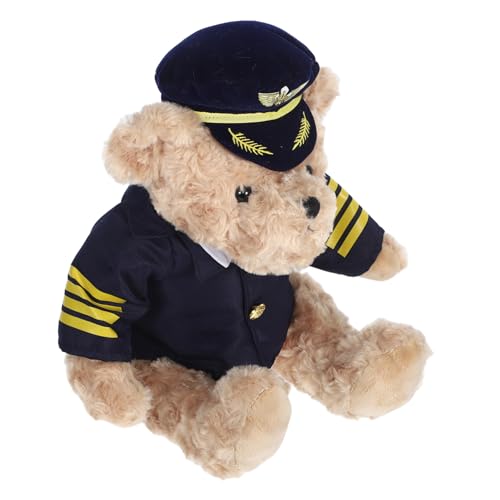 Ciieeo Kuscheltier Pilotbär Uniform Großer Weicher Plüschbär für zur Babyparty oder Geburtstag Perfekter für Festliche Anlässe Ciieeo Kuscheltier Pilotbär Uniform Großer Weicher Plüschbär für zur Babyparty oder Geburtstag Perfekter für Festliche Anlässe von Ciieeo