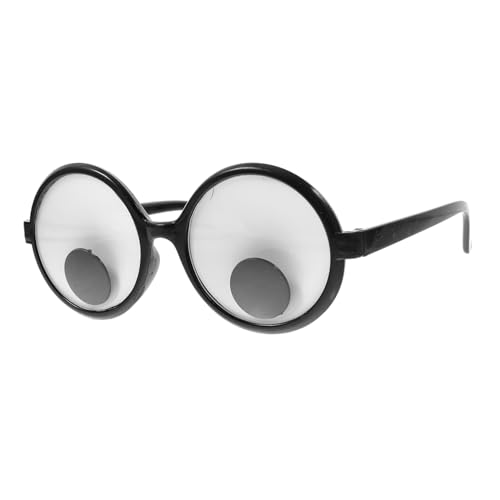 Ciieeo Lustige Partybrille Verrückte Brille Augapfelförmige Brille Spielzeug Mit Brille Schütteln Kostümbrille Googly-brille Festival-brille-stütze Lustiges Plastik Kleidung Sonnenbrille von Ciieeo