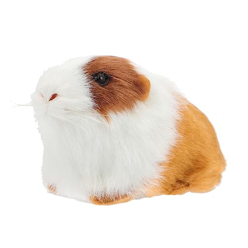 Ciieeo Meers chweinchen Ornamente Meerschweinchen Plüschtier Hamster-Kuscheltiere kunstfell kunstpelz gartendeko Puppe Tiermodell Meerschweinchen Figur Kunststoff-Innenschale von Ciieeo