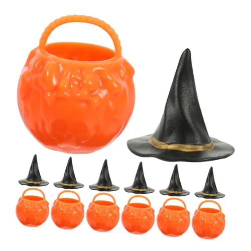 Ciieeo Mini Halloween Hexenhut und Mini Kesseltopf Teilig Langlebige Materialien Detailreiche Miniatur Hexenhaus Deko für Halloween Party und DIY Dekoration Ciieeo Mini Halloween Hexenhut und Mini Kesseltopf Teilig Langlebige Materialien Detailreiche Miniatur Hexenhaus Deko für Halloween Party und DIY Dekoration von Ciieeo