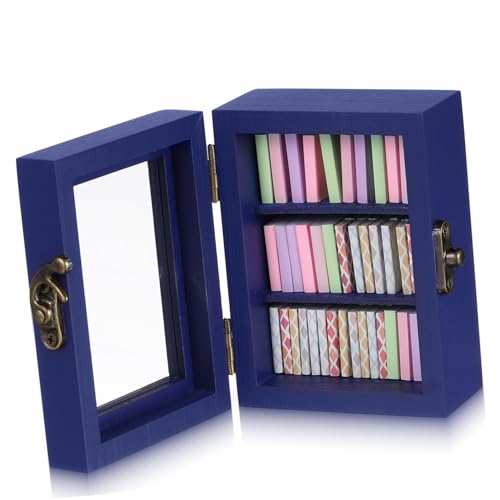 Ciieeo Mini -Holzbuchregale Bücherregal Szene Miniatur für winzig Vintage Puppenhausmöbel Mini-Puppenhausmöbel Mini-Möbelmodell puppenhaus Wohnzimmer möbel hölzern Blue Ciieeo Mini -Holzbuchregale Bücherregal Szene Miniatur für winzig Vintage Puppenhausmöbel Mini-Puppenhausmöbel Mini-Möbelmodell puppenhaus Wohnzimmer möbel hölzern Blue von Ciieeo