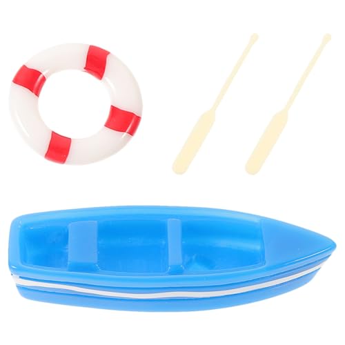 Ciieeo Mini-Strandboot- -Set – Nautische Dekorationen Aus Harz Für Und Garten (5–6 cm) von Ciieeo