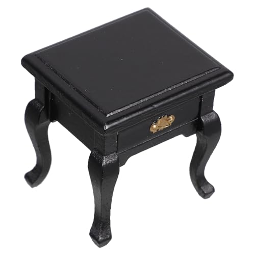Ciieeo Mini-Tisch nachttisch möbel Puppenstubentisch aus Holz Puppenhaus Beistelltisch Miniaturhausmodell Beistelltischmodell im Maßstab 1:12 Puppenhauszubehör Black Ciieeo Mini-Tisch nachttisch möbel Puppenstubentisch aus Holz Puppenhaus Beistelltisch Miniaturhausmodell Beistelltischmodell im Maßstab 1:12 Puppenhauszubehör Black von Ciieeo