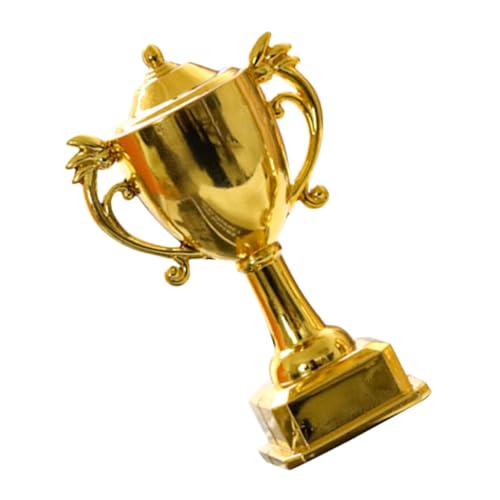Ciieeo Miniatur Goldener Pokal Modell Kleine Trophäe für Puppenhaus Realistischer Mini Award Robuster Kunststoff Vielseitige Dekoration für Spiel und Party von Ciieeo