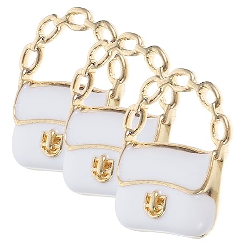Ciieeo Miniatur Handtaschen Modelle 3 Stück Metalltasche für Puppenhaus Deko Kleiner Umhängetasche Realistische Accessoires für Miniatur Puppenhaus Dekoration und Selbstgemacht von Ciieeo
