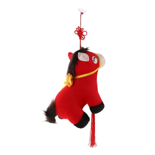 Ciieeo Pferdefigur Aus Plüsch Für Chinesisches Neujahr Ausgestopftes Pferd Als Ornament Realistische Stofftierfigur Zum Sammeln Und Dekorieren Für Zuhause Und Büro von Ciieeo