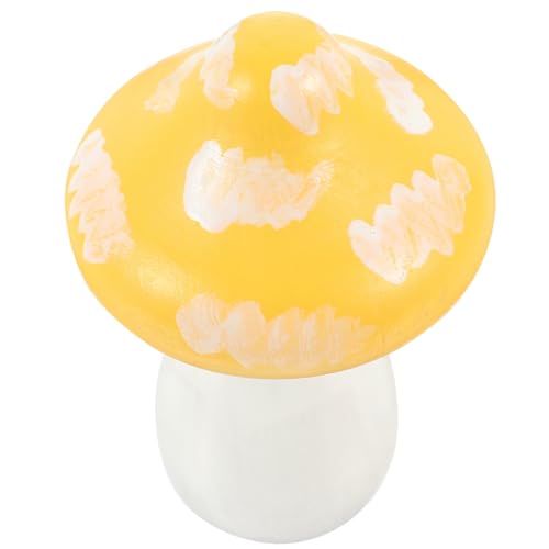 Ciieeo Pilz-Dekorations-Ornament hühner kinderknallzeug Rustikale Dekoration Tischdekoration Home Decor im Freien Pilz Kissen Vase Pilzdeko für den Garten Mini-Pilze- Holz von Ciieeo