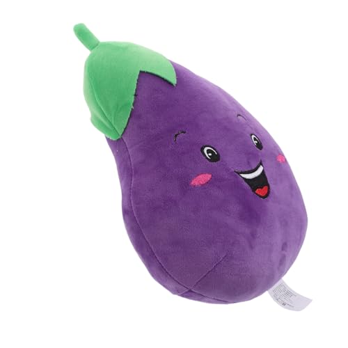 Ciieeo Plüsch Gemüse Puppe Niedliche Aubergine Weiches Stofftier Cartoon Leicht Tragbar Für Reise Nickerchen Und Wohnkultur von Ciieeo