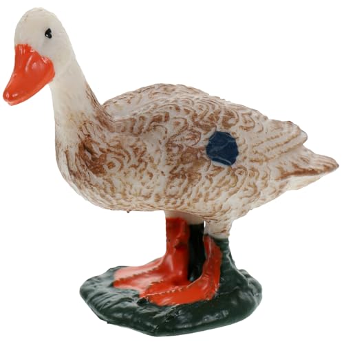 Ciieeo Gartenstatue Ente aus Kunststoff Realistische Teichdekoration Tierfigur für Außenbereich Bauernhoffigur Langlebig und Sicher von Ciieeo