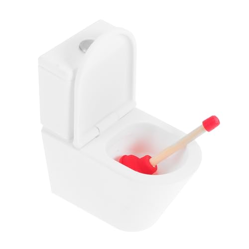 Ciieeo Realistisches Dollhouse Miniatur Toilette Modell mit Mini Pümpel Leichtes Badezimmer Zubehör für Dollhouse Dekoration und Kreatives Spiel Ciieeo Realistisches Dollhouse Miniatur Toilette Modell mit Mini Pümpel Leichtes Badezimmer Zubehör für Dollhouse Dekoration und Kreatives Spiel von Ciieeo