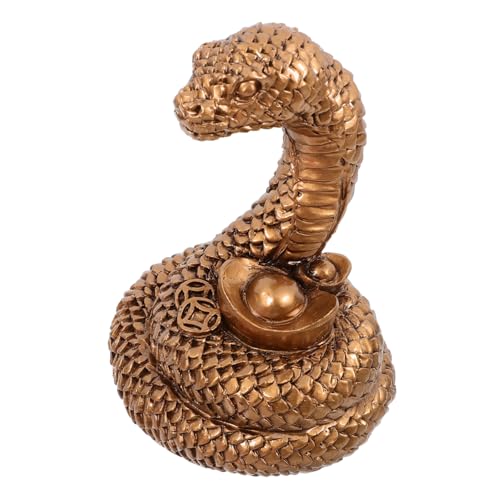 Ciieeo Resin Schlange Figur Vintage Stil Realistische Tierfigur Dekoration Tisch Desktop Ornament für Garten Balkon Feng Shui Wohnkultur Ciieeo Resin Schlange Figur Vintage Stil Realistische Tierfigur Dekoration Tisch Desktop Ornament für Garten Balkon Feng Shui Wohnkultur von Ciieeo