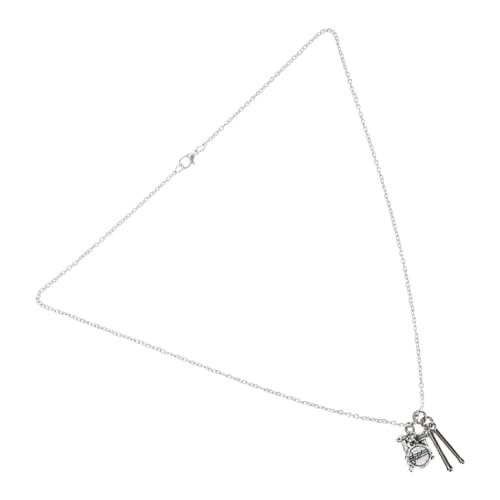 Ciieeo Schlagzeug-Halskette Anhänger in Trommelform dekorative kleine Halskette Drum einzigartiges Halskettendekor einzigartiger hängender Kettenanhänger Legierung Silver Ciieeo Schlagzeug-Halskette Anhänger in Trommelform dekorative kleine Halskette Drum einzigartiges Halskettendekor einzigartiger hängender Kettenanhänger Legierung Silver von Ciieeo