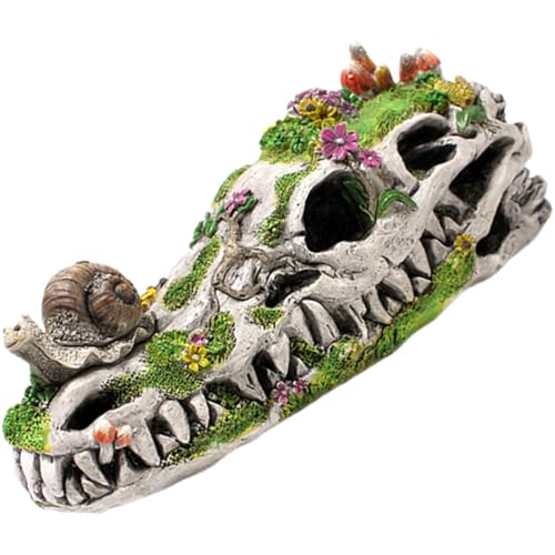 Ciieeo Kunstharz Schnecke Dinosaurier Schädel Statue Garten Balkon Dekoration Außenbereich Ornament Schmuck Ciieeo Kunstharz Schnecke Dinosaurier Schädel Statue Garten Balkon Dekoration Außenbereich Ornament Schmuck von Ciieeo