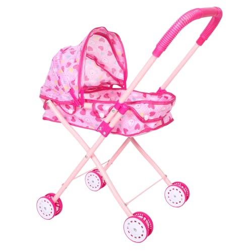 Ciieeo Simulierter Babywagen Kinderwagenspielzeug Puppenwagen Rollenspielwagen für Puppen -Kinderwagen für Kleinkinder Kinderwagen-Spielset Kinderwagen Oxford-Stoff Rosa Ciieeo Simulierter Babywagen Kinderwagenspielzeug Puppenwagen Rollenspielwagen für Puppen -Kinderwagen für Kleinkinder Kinderwagen-Spielset Kinderwagen Oxford-Stoff Rosa von Ciieeo
