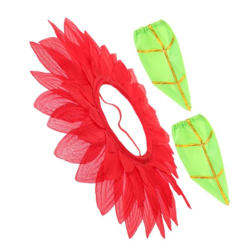 Ciieeo Sonnenblumen Kopfbedeckung für Kinder Weiches Material Lustiges Design für Tanzpartys Blumenkostüm Kostüm von Ciieeo