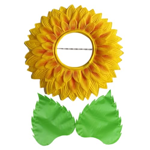 Ciieeo Sonnenblumen Kostüm für Blumen Kopfschmuck mit Handschuhen Accessoire für Tanzpartys und Cosplay Darbietungen Weiches und Langlebiges Material für Unvergessliche Auftritte Ciieeo Sonnenblumen Kostüm für Blumen Kopfschmuck mit Handschuhen Accessoire für Tanzpartys und Cosplay Darbietungen Weiches und Langlebiges Material für Unvergessliche Auftritte von Ciieeo