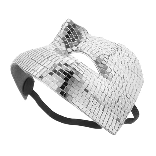 Ciieeo Spiegelnde Disco Halbgesichtsmaske Glitzerndes Cosplay Accessoire für Halloween Karneval und Tanzveranstaltungen Leichtes Komfortables Design Silberfarbenes Party Masken Highlight Ciieeo Spiegelnde Disco Halbgesichtsmaske Glitzerndes Cosplay Accessoire für Halloween Karneval und Tanzveranstaltungen Leichtes Komfortables Design Silberfarbenes Party Masken Highlight von Ciieeo