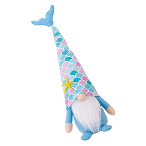 Ciieeo Zwerg Puppe Meerjungfrau GNOME Spielzeug GNOME Puppe Ornament Home Decor Party Layout Prop von Ciieeo