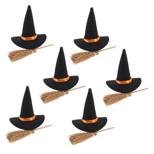 Ciieeo Teiliges Mini Hexenhut und Besen Set aus Filz und Handgewebtem Stroh Kreative Halloween Tisch und Regaldeko für Kleine Räume Wiederverwendbare Party Accessoires Ciieeo Teiliges Mini Hexenhut und Besen Set aus Filz und Handgewebtem Stroh Kreative Halloween Tisch und Regaldeko für Kleine Räume Wiederverwendbare Party Accessoires von Ciieeo