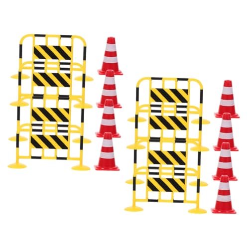 Ciieeo Teiliges Verkehrsabsperrungs Spielset aus Robustem Kunststoff Miniatur Straßenbarrieren und Sicherheitskegel in Gelb und Rot Pädagogisches Verkehrssicherheitsmodell für Ciieeo Teiliges Verkehrsabsperrungs Spielset aus Robustem Kunststoff Miniatur Straßenbarrieren und Sicherheitskegel in Gelb und Rot Pädagogisches Verkehrssicherheitsmodell für von Ciieeo