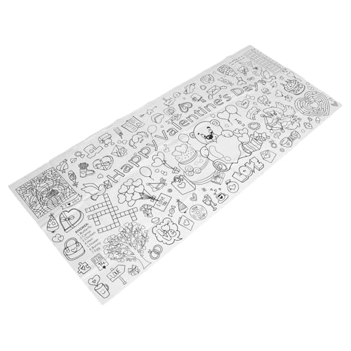 Ciieeo Valentinstag Doodle Poster Valentinstag Bastelarbeiten Für Sammeln Sie Spaß Valentinstag Maltischdecke Für Valentinstag Valentinstag Malpost Valentinstag Bastelpapier von Ciieeo