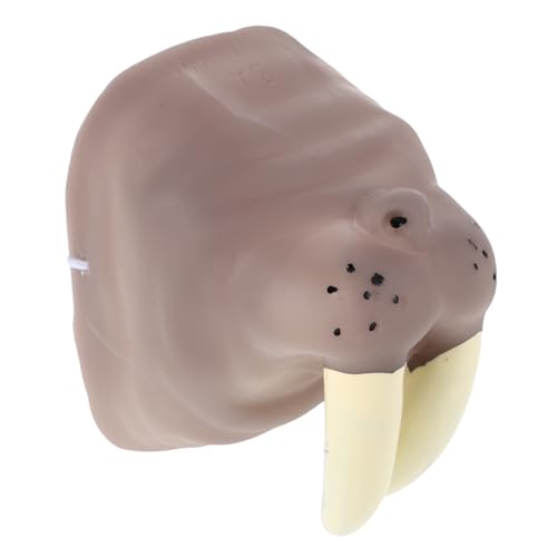 Ciieeo Walross -Kofferraum tierische Nase Halloween -Masken Tierkostüme verkleiden Tier-Maskerade-Maske Tier Nase Cosplay Prop Nase verkleiden Cosplay-Tiernase Vinyl Grey von Ciieeo