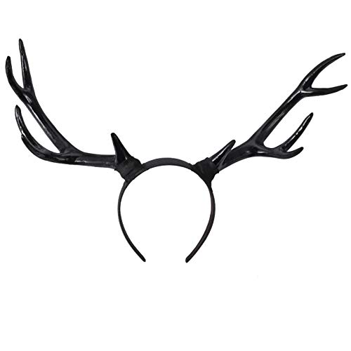 Ciieeo Weihnachts-Hirschgeweih Haarreif, schwarzer Kunststoff-Haarreifen, festlicher Party-Kopfschmuck, Weihnachts-Haaraccessoires für Damen Ciieeo Weihnachts-Hirschgeweih Haarreif, schwarzer Kunststoff-Haarreifen, festlicher Party-Kopfschmuck, Weihnachts-Haaraccessoires für Damen von Ciieeo