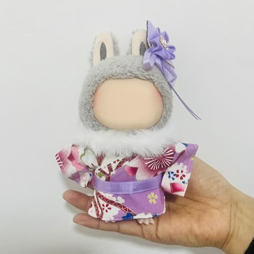 17 cm Puppenkleidung, bunte Kimono-Outfit-Sets, niedliche Anzug-Kleidung, Outfits für (keine Puppe), Mädchen, Jungen, Puppe, 17 cm Zubehör von Cikiki