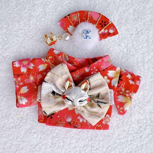 Kleidung für 17 cm große Puppe (nur Kleidung) - Bunte Kimono-Kleidungssets, niedlicher Anzug, Kleidung Outfits für La-Bu-Puppe, 17 cm Zubehör von Cikiki