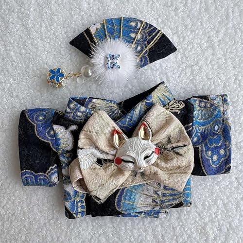Kleidung für 17 cm große Puppe (nur Kleidung) - Bunte Kimono-Kleidungssets, niedlicher Anzug, Kleidung Outfits für La-Bu-Puppe, 17 cm Zubehör von Cikiki