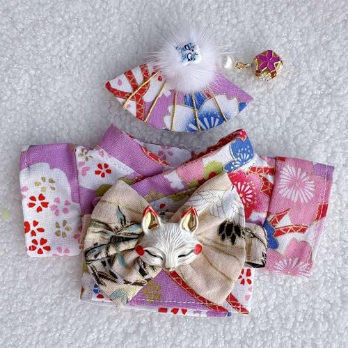 Kleidung für 17 cm große Puppe (nur Kleidung) - Bunte Kimono-Kleidungssets, niedlicher Anzug, Kleidung Outfits für La-Bu-Puppe, 17 cm Zubehör von Cikiki