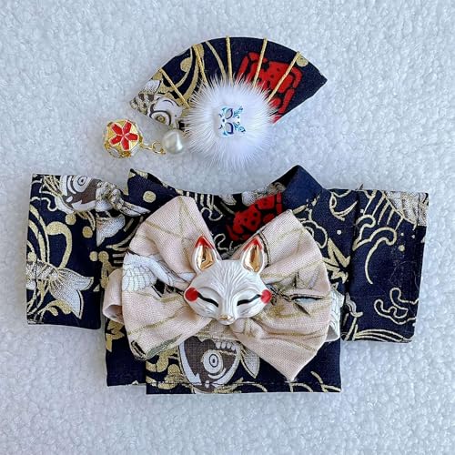 Kleidung für 17 cm große Puppe (nur Kleidung) - Bunte Kimono-Kleidungssets, niedlicher Anzug, Kleidung Outfits für La-Bu-Puppe, 17 cm Zubehör von Cikiki