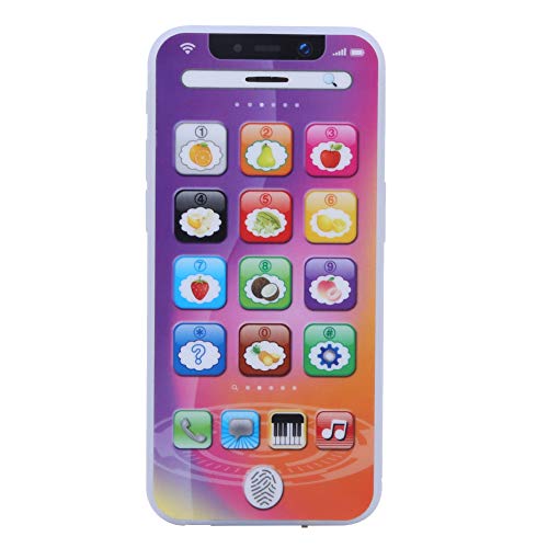 Cikonielf Handy Baby Spielzeug Früherziehung Lernspielzeug Baby Smartphone Spielzeug Smart Phone Lernspielzeug Handy Spielzeug Mädchen Kleinkinder Lerngeschenk(Purple) von Cikonielf