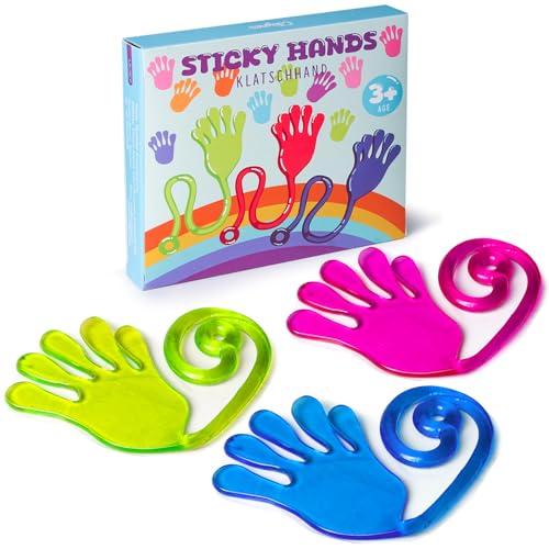 Cikyner Klatschhand für Kinder, 3 Stück Bunte Glibberhand als Party Mitbringsel Gastgeschenk, Gummi Hand, Klebehände Spielzeug für Klassenpreise, Geburtstagsfeier, Ostern, Weihnachts Cikyner Klatschhand für Kinder, 3 Stück Bunte Glibberhand als Party Mitbringsel Gastgeschenk, Gummi Hand, Klebehände Spielzeug für Klassenpreise, Geburtstagsfeier, Ostern, Weihnachts von Cikyner