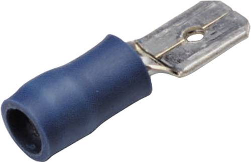 Cimco 180292 Flachstecker Steckbreite: 6.3mm Steckdicke: 0.8mm 180° Teilisoliert Blau von Cimco